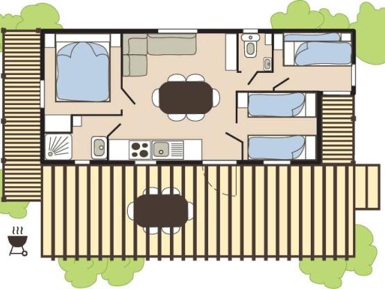 Cabane Pêcheur 3 bedrooms PREMIUM Air conditioning