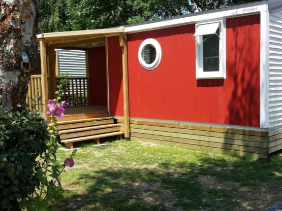 Mobilheim  OLERON: 2 Schlafzimmer, 25m2,Überdachte Terrasse, Klimaanlage.
