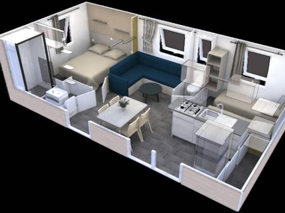 Mobile home IB Trigano EVO 29 2 bedrooms Air conditioning and Television