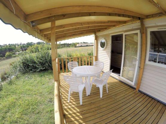 Mobil home 1 bedroom (18 m²) + terrace + Clim + TV
