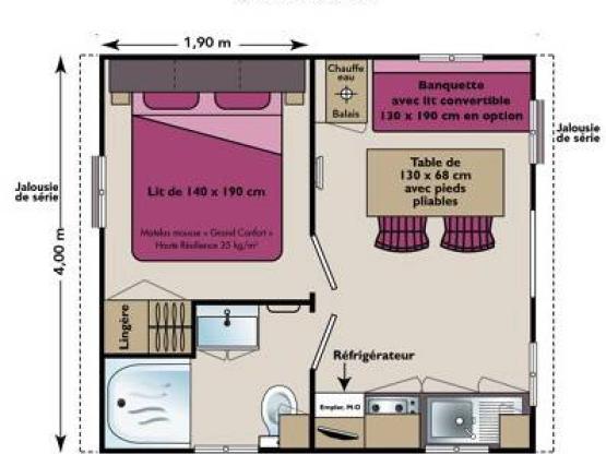 Mobile Home Comfort - 1 bedroom - 16m²