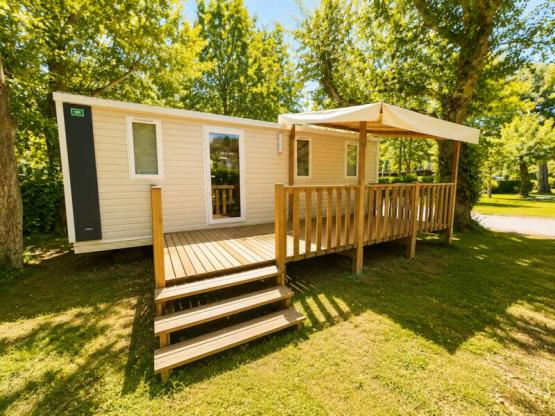 Mobile-home Confort 24m² 2 bedrooms - Half-covered terrace + TV