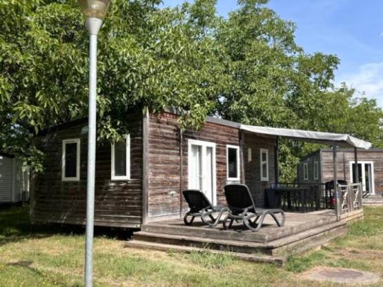 Mobil-Home Premium 30m² 2 bedrooms + half-covered terrace + TV + AIR CONDITIONING