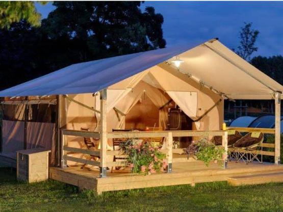 Canvas bungalow Lodge Victoria - 30m² - 2 bedrooms (without toilet blocks)