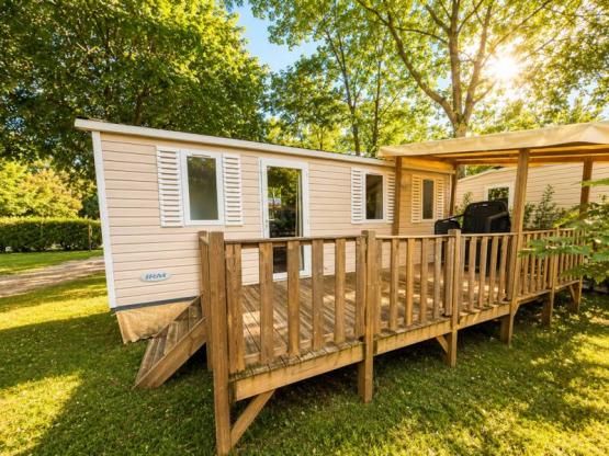 Mobile-home Standard 21m² 2 bedrooms - Half-covered terrace + TV