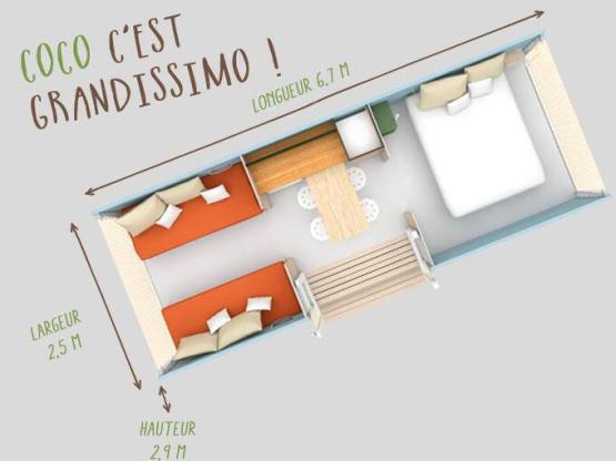 Coco Sweet 2 bedrooms - without toilet blocks