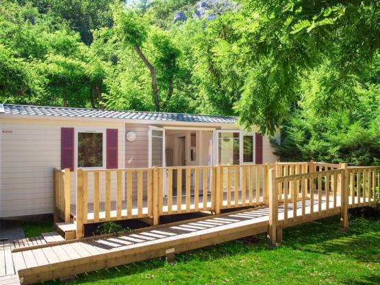 Mobilheim Optimeo 4 Betten klimatisiert, zugänglich für PMR Samstag-Samstag
