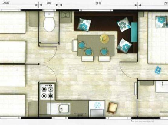 Mobile home Bermudes 31 m²