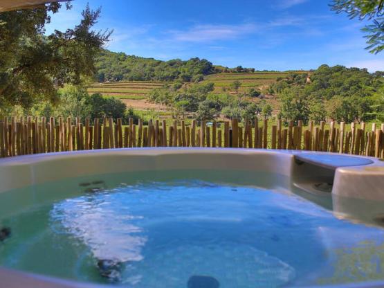la cabane lodge Sweet Premium 43m² (2 bedrooms) - sheltered terrace - jacuzzi