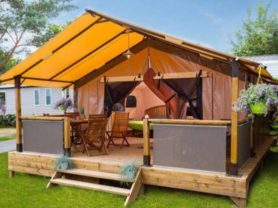 Lodge Zelt VICTORIA *** 2 Zimmer / mit Sanitäranlagen