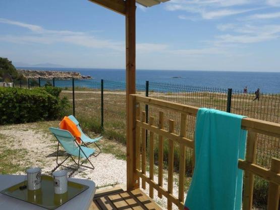 Mobil-home ~32m² Face à la mer - 3 chambres + climatisation