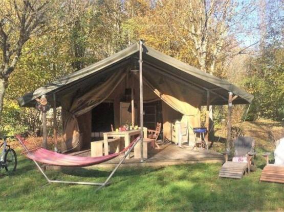 Lodge Safari tent 35 m² - 2 bedrooms - 10 m² covered terrace