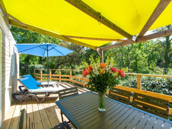 Mobil home Confort + 23m² (2 rooms) - air-conditioning - jacuzzi