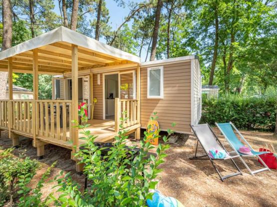 Mobilhome Confort TV 2 habitaciones | CONFORT - 26m² - terraza cubierta - TV - plancha