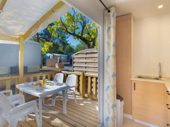 Mobile Home Romarin 20m² / air conditioned-1 bedroom - Terrace 11m2