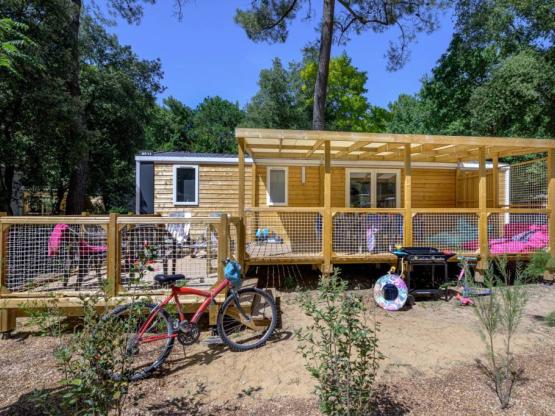 Mobile home Family 4bd | PREMIUM - 38m² - XXL covered terrace - TV - DW - plancha - FREE WIFI