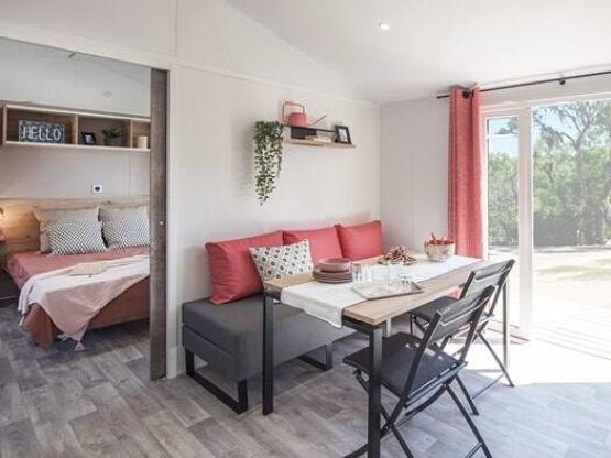 Mobile-home PRM - 2 bedrooms - Terrace covered by tarpaulin - air-conditioning