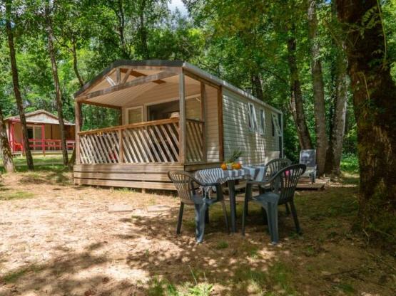 Mobile-home PREMIUM 4pers 2 bedrooms - air-conditioning, sheets, towels, sheltered terrace