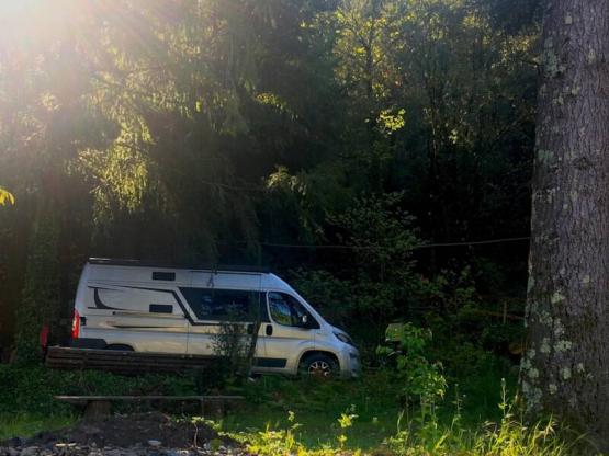 Reserved pitch for caravans/camping cars